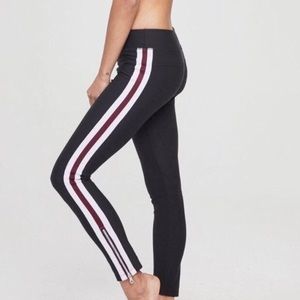 NWT Spiritual Gangster Black Track Tights Small